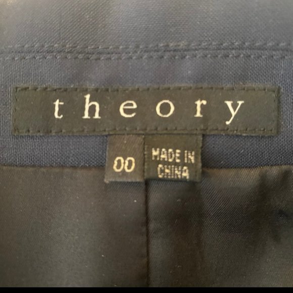 Fabulous 00 navy blue wool Theory Gabe B blazer - Picture 2 of 12